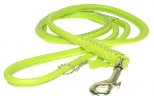 Dogline Rolled Leather Dog Leads - Green