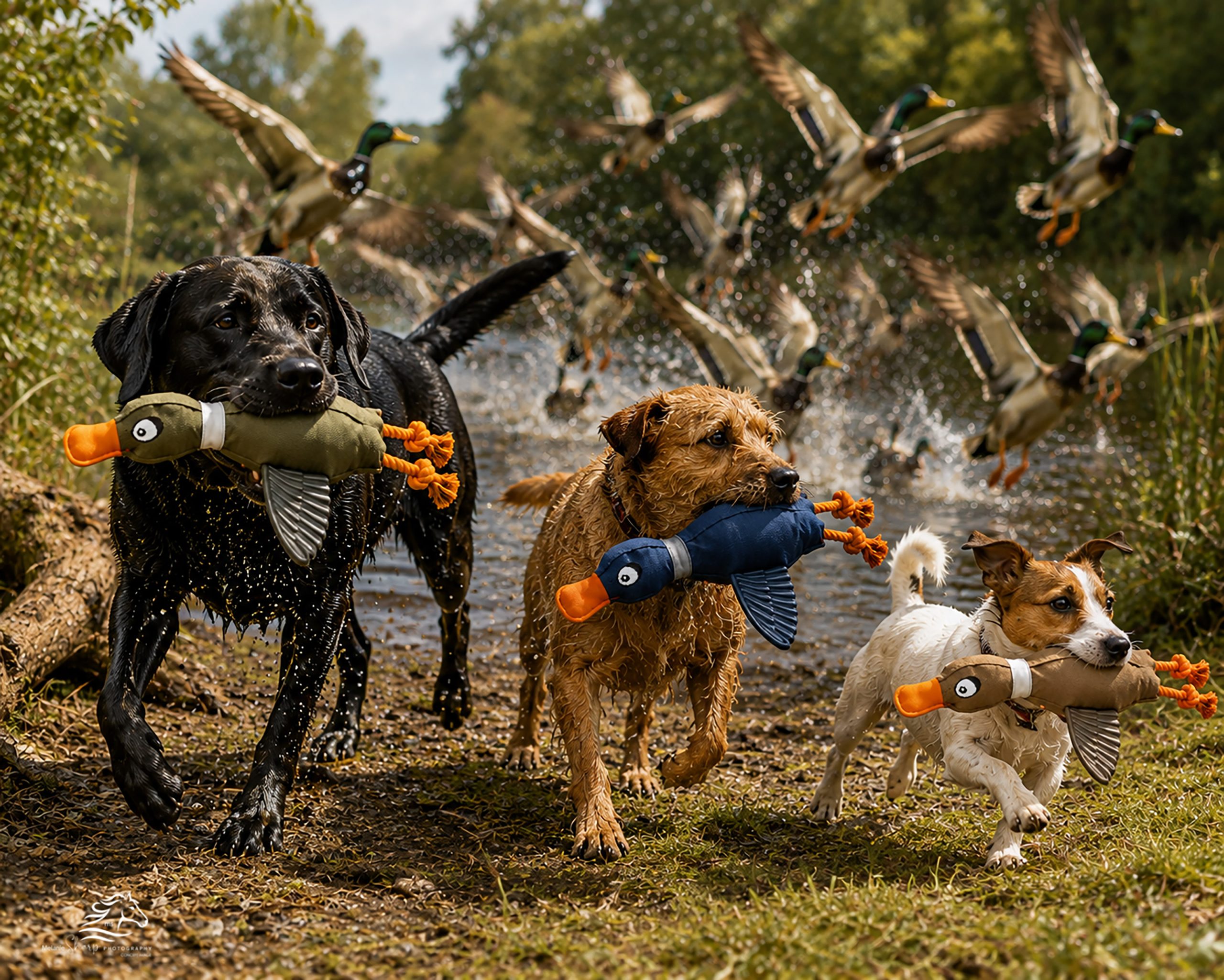 Throwing Duck with Rubber Wings Dog Toy - Image 8
