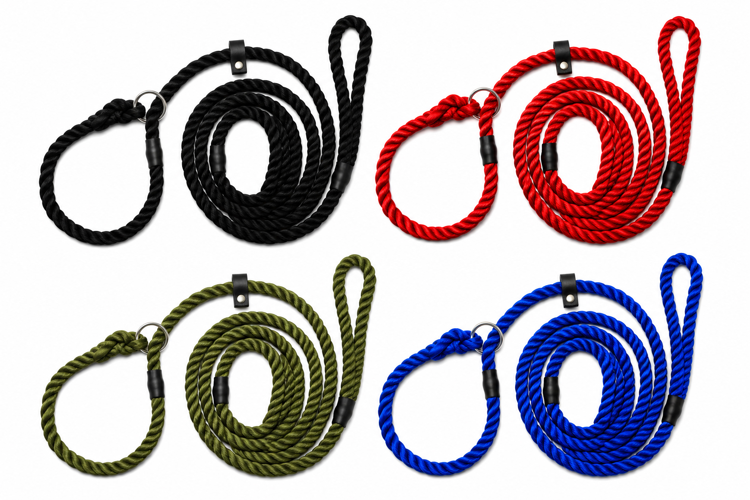 Finer Rope Dog Slip Leads