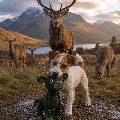 Tweed Deer Dog Toy