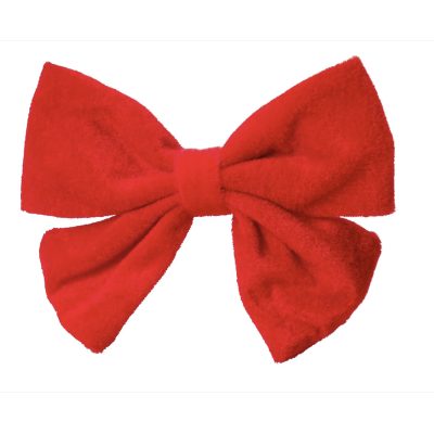 Festive Large Red Velvet Bow Tie