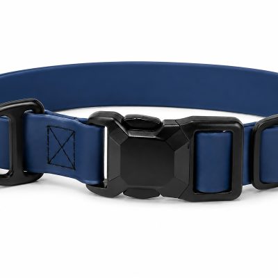 Dark Blue Biothane Dog Collars