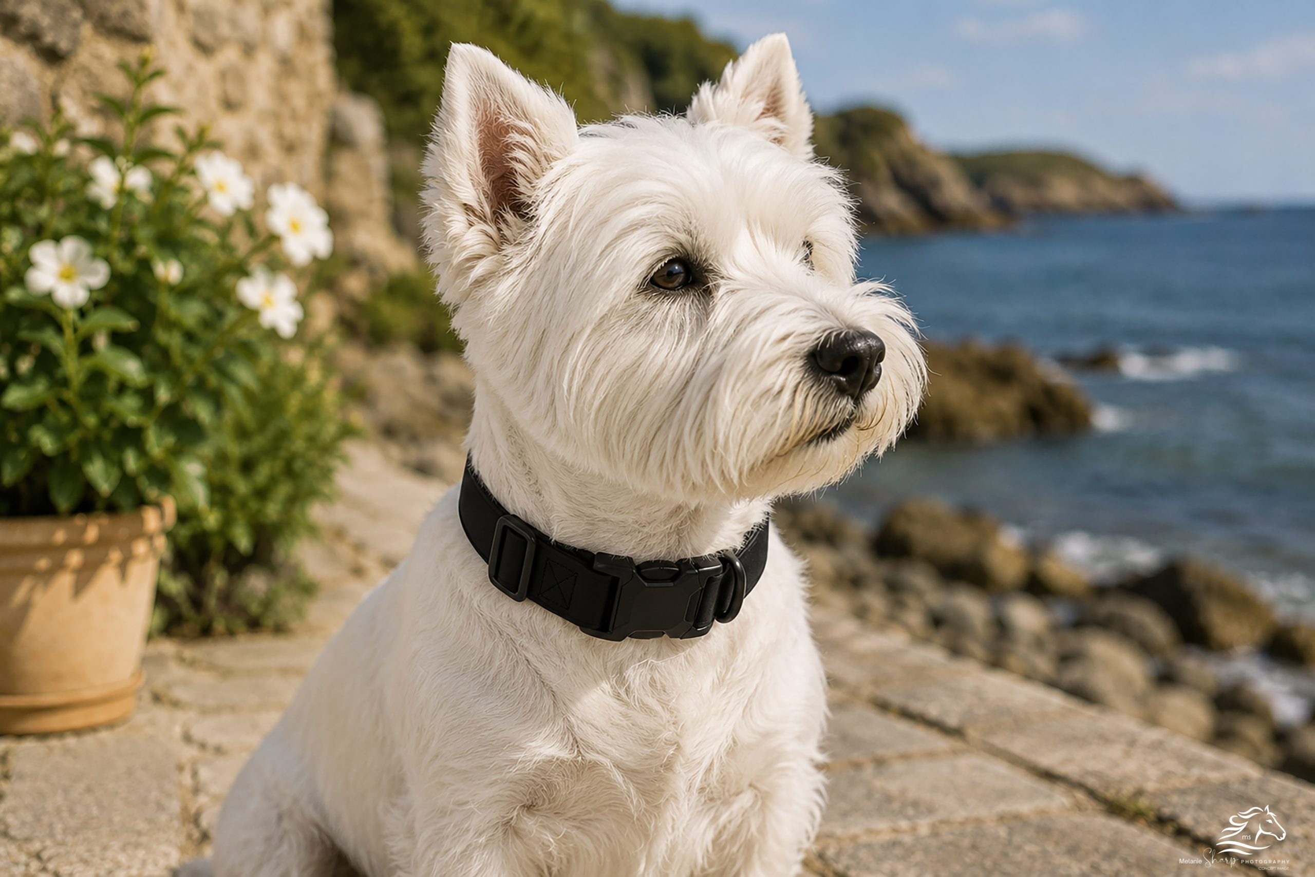 Black Biothane Dog Collars - Image 2